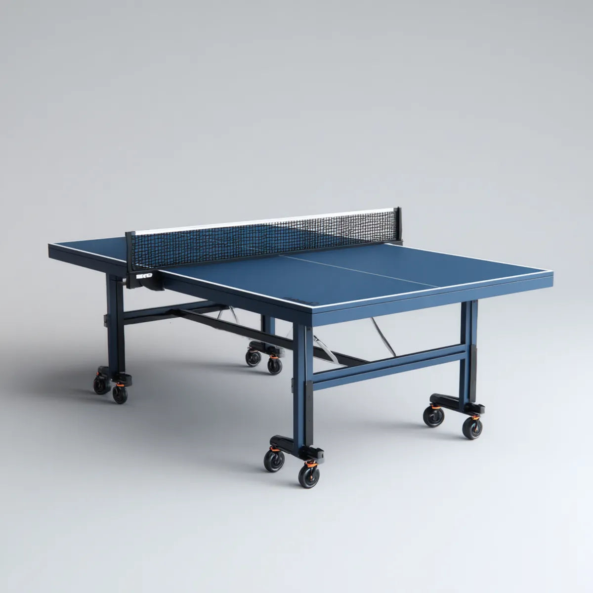 Tavolo da ping pong pieghevole blu 274 x 152.5 x 76 cm in MDF rettangolare con rete