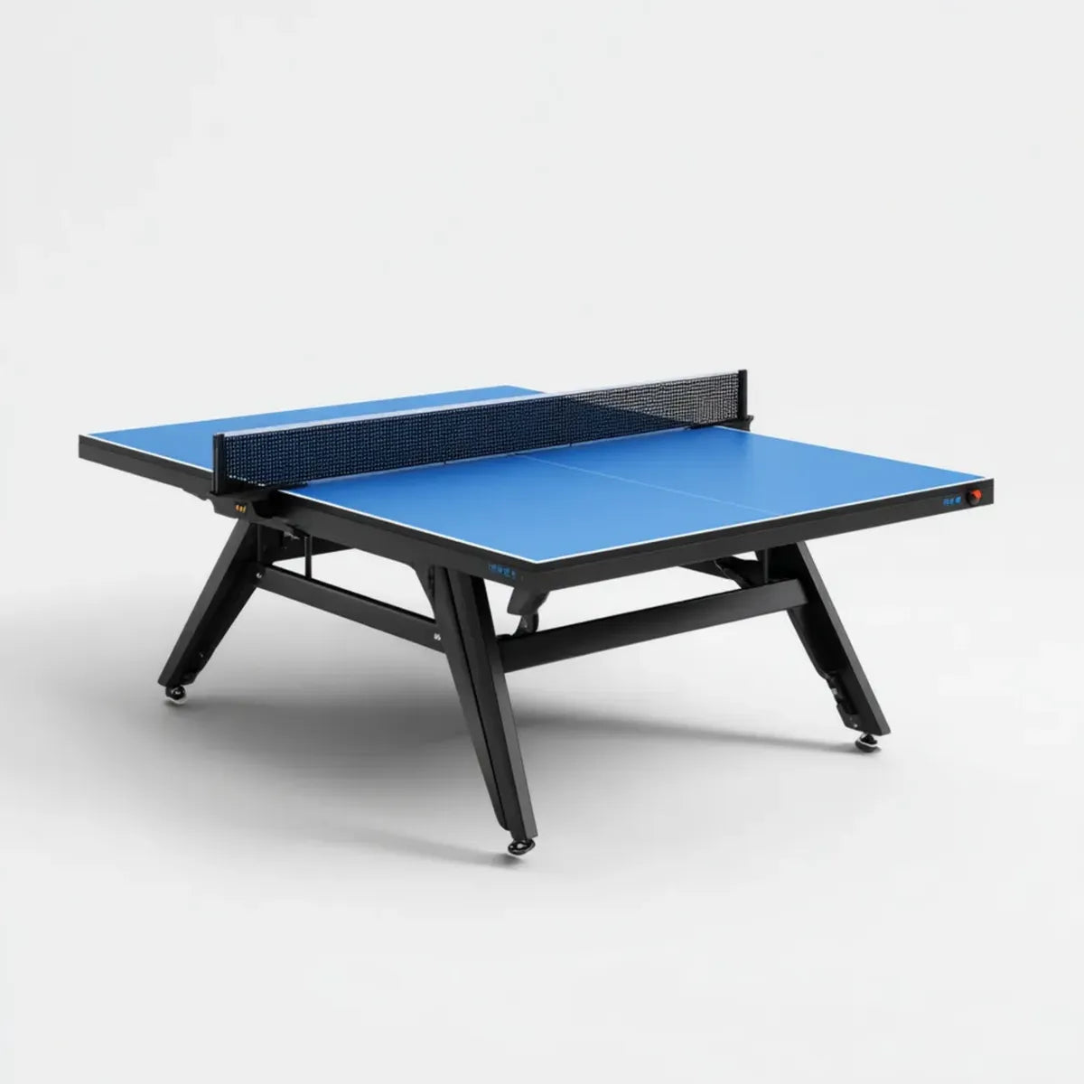 Tavolo da ping pong pieghevole blu 274 x 152.5 x 76 cm con piano in MDF e struttura in acciaio