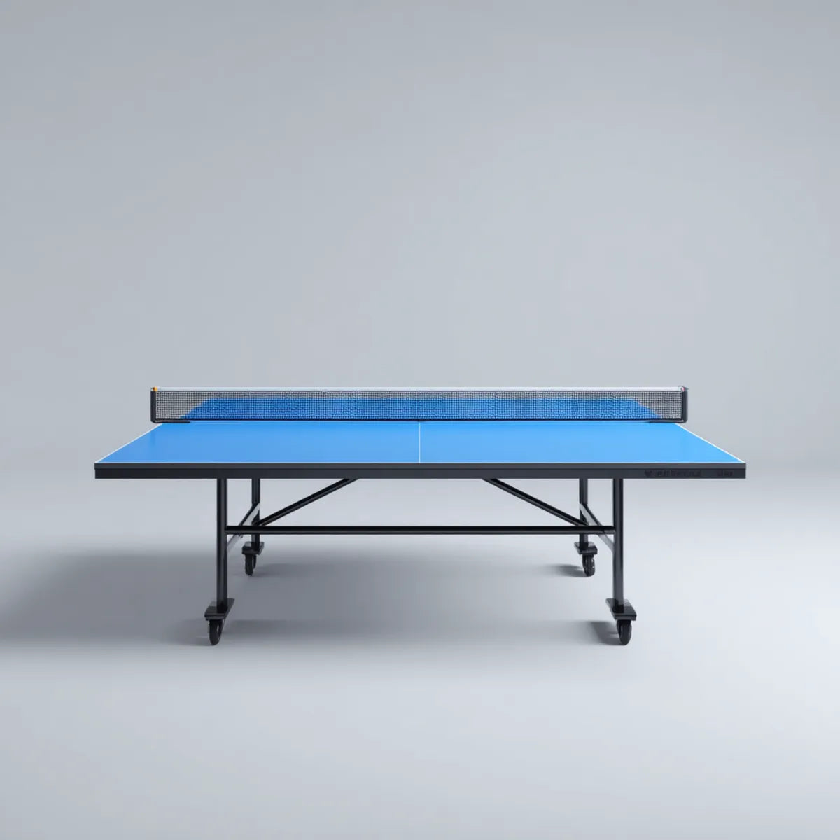 Tavolo da ping pong blu e nero 274 x 152.5 x 76 cm in MDF rettangolare con rete